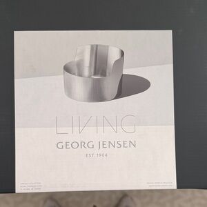 Georg Jensen Silver Ribbed Bowl nwt